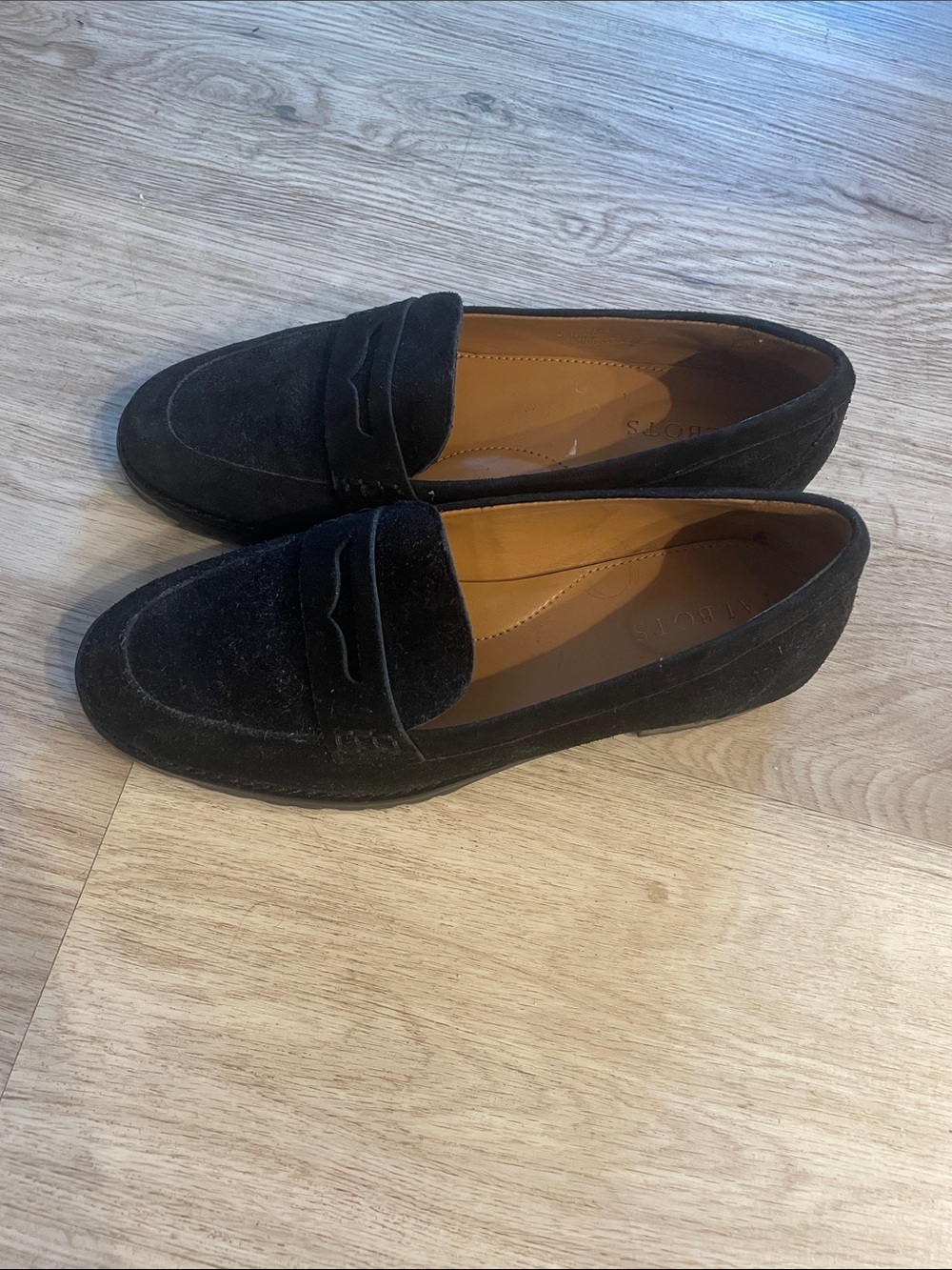 Classic Black Women’s Suede Penny Loafers
